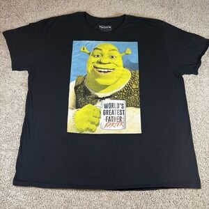 Shrek‎ Worlds Greatest Farter Graphic Tee Black Dreamworks Oversize 3XL Humor